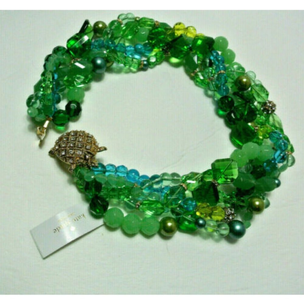 kate spade Sea Glass Turtle Statement Necklace